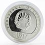 Macedonia 100 denari Year of Rooster colored proof silver coin 2017