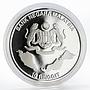 Malaysia 50 tahun 50th Celebration Malaysia Day colored silver proof coin 2013