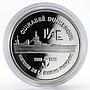 France 1 1/2 euro Cuirasse Dunkerque Ship silver proof coin 2004