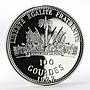 Haiti 100 gourdes Statue of Liberty silver proof coin 1977