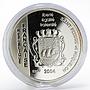 France 1 1/2 euro La Corvette Mimosa Ship silver proof coin 2004