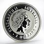 Australia 2 dollars Year of the Dog Lunar Series I 2 Oz Silver Coin 2006