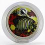 Cook Islands 1 dollar Tropical Fish Regal Angelfish silver coin 1999