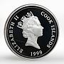Cook Islands 1 dollar Tropical Fish Clarion Angel silver coin 1999