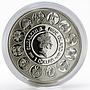 Niue 1 dollar A. Mucha Zodiac Series Capricorn colored silver coin 2011