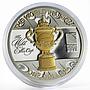 New Zealand 1 dollar The Webb Ellis Cup proof gilded silver coin 2011