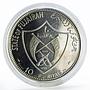 Fujairah 10 riyals Apollo XII Moon Landing Program proof silver coin 1970