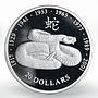 Liberia 20 dollars Year of the Snake silver proof coin 2001