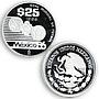 Mexico set of 3 coins 1986 World Championship of Football silver proof coin 1985