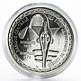 African States 500 francs 10th Anniversary of Monetary Union essai silver 1972
