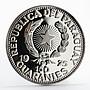 Paraguay 150 guaranies Parliament Building silver proof coin 1975