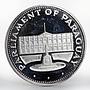 Paraguay 150 guaranies Parliament Building silver proof coin 1975