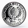 Paraguay 150 guaranies Ruins of Humaita silver proof coin 1975