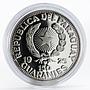 Paraguay 150 guaranies Ruins of Humaita silver proof coin 1975