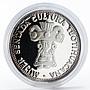 Paraguay 150 guaranies Mujer Sentada Cultura Teotihuacana silver proof coin 1973