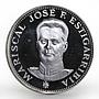 Paraguay 150 guaranies Jose Felix Estigarribia silver coin 1973