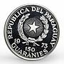 Paraguay 150 guaranies Jose Felix Estigarribia silver coin 1973