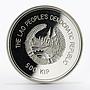 Laos 500 kip Lesser Panda proof silver coin 2000