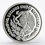 Mexico 5 pesos World Wildlife Fund Wolf Lobo silver proof coin 1998