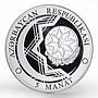 Azerbaijan 5 manat Baku-Tbilisi-Kars Railway proof silver coin 2015