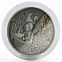 Congo 1000 francs Baptizing of Child gilded silver coin 2010