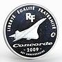 France 50 euro 40th Anniversary of Concorde silver proof coin 2009