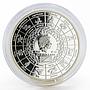 Tokelau 5 dollars Zodiac Scorpio gilded silver coin 2012