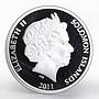 Solomon Islands 5 dollars Archangel Gabriel colored proof silver coin 2011