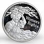 Zambia 500 kwacha Women's Rights proof silver coin 1994