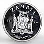 Zambia 500 kwacha Women's Rights proof silver coin 1994