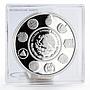 Mexico 5 Pesos Juego de pelota Olympics proof silver coin 2008