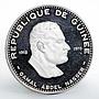 Guinea 500 francs Gamal Abdel Nasser proof silver coin 1970
