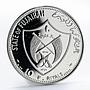 Fujairah 10 riyals Apollo XIII Moon Landing Program proof silver coin 1970