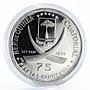 Equatorial Guinea 75 pesetas Centenary Mahatma Gandhi proof silver coin 1970