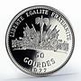 Haiti 50 gourdes Human Rights proof silver coin 1977