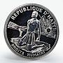 Haiti 50 gourdes Human Rights proof silver coin 1977