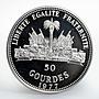 Haiti 50 gourdes Human Rights proof silver coin 1977