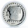 Mexico 5 pesos Baasero Efigie God of Rain proof silver coin 1993
