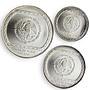 Mexico set of 3 coins Monedas Precolumbinas Bajorrelieve Del Tajin silver 1993