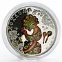 Cook Islands 5 dollars Khokhloma Painting Russian Folk Crafts silver proof 2011