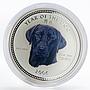 Cambodia 3000 riels Labrador Year of the Dog silver color coin 2006