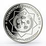 Turkmenistan 10 manat  20 years of Independence Monument proof silver coin 2011