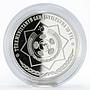 Turkmenistan 10 manat  20 years of Independence Monument proof silver coin 2011