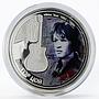 Fiji 10 dollars Soviet singer Viktor Tsoi colored silver coin 2012
