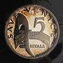 Ajman 5 riyals Save Venice Rashid proof silver coin 1971