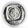 Mexico 5 pesos Statue Hombae Jaguar proof silver coin 1996