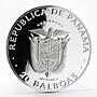 Panama 20 balboas Discoverer of the Pacific proof silver coin 1985