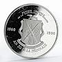 Guinea 10000 francs 30th Anniversary Guinean Franc proof silver coin 1990