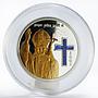 Mariana Islands set of 4 coins Pope John Paul II swarovski proof gilded 2005