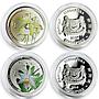 Singapore set of 10 coins The Splendour of Native Orchids Series proof 2016